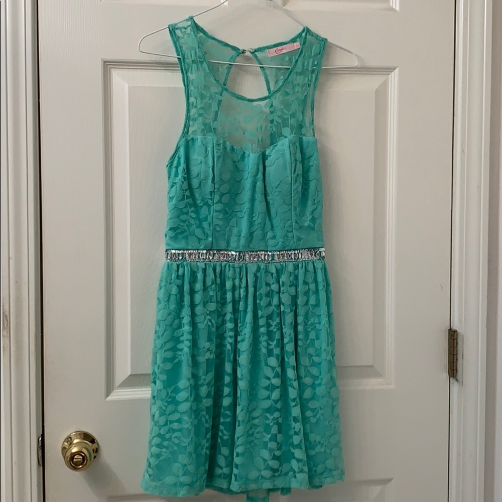 Seafoam green formal/hoco dress